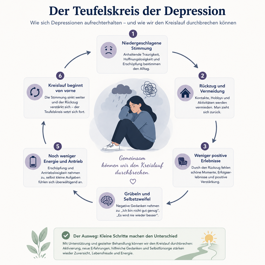 Der Teufelskreis der Depression